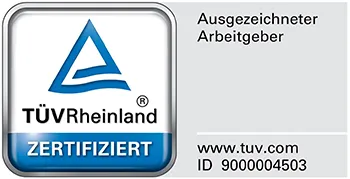 TÜVRheinland Ausgezeichneter Arbeitgeber