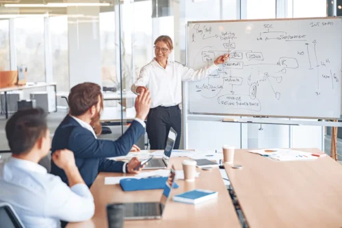 Gutes Führungsverhalten basiert auf Coaching und Kommunikation.