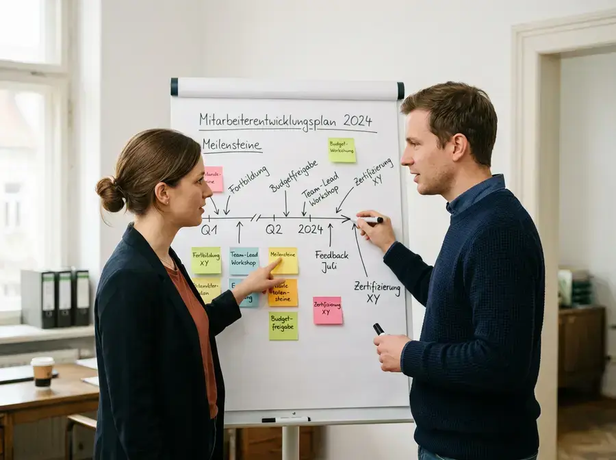 Vorlage und Beispiel für einen Entwicklungsplan